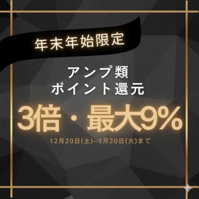 オーディオデザイン年末年始ポイント3倍キャンペーン